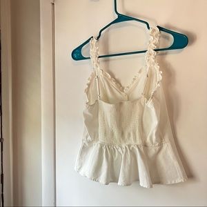 🦋 3 for $10 🦋 SALE‼️ E&M Sz Large white cotton crop top